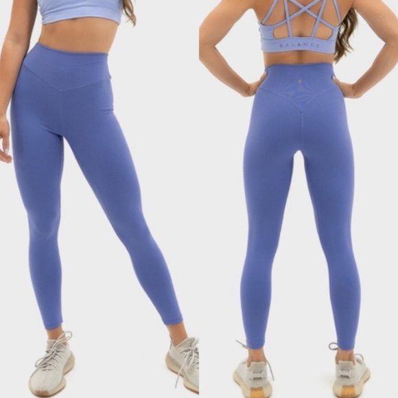 Balance Athletica Pants - Balance Athletica Ascend Leggings Bliss Purple Yoga